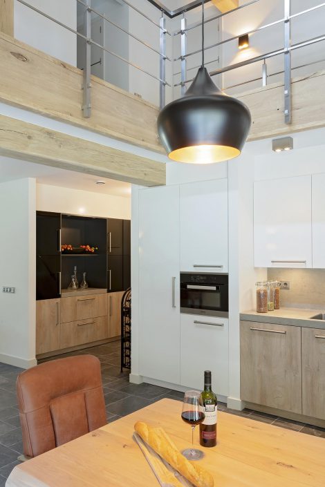 Moderne houten keuken